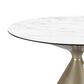 Urban Home Winston Round Dining Table in Oat Milk and Champagne - Table Only, , large
