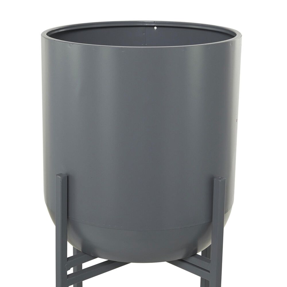 Maple and Jade 42&quot; Dome Planter with Removable Stand in Gray, , large