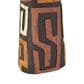 Maple and Jade African Woman Decorative Sculpture with Red, Orange, and White Dresswear in  Black Set of 3, , large