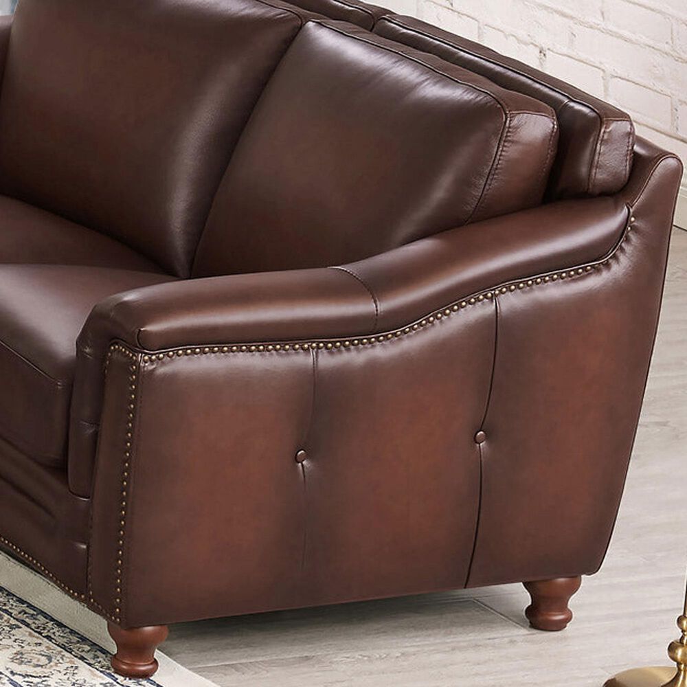 Hydeline Belfast Stationary Sofa and Loveseat Set in Caramel Brown, , large