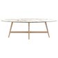 CANADEL Downtown 7-Piece Oval Dining Set in Shell and Caramel Washed, , large