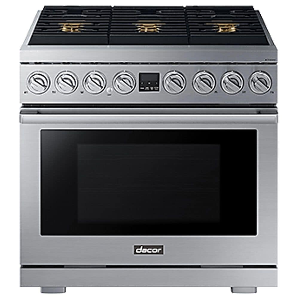 Dacor 36" Professional Gas Range in Silver Stainless Steel, , large