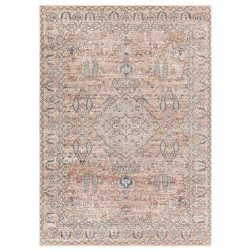 Surya Carlisle Oriental 2" x 2"11" Dusty Pink, Medium Brown, Cream, Pale Blue, Light Sage and Charcoal Area Rug, , large