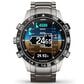 Garmin MARQ 2 Aviator AMOLED Smartwatch Grade 5 Titanium Bezel Case in Silver and Black, , large