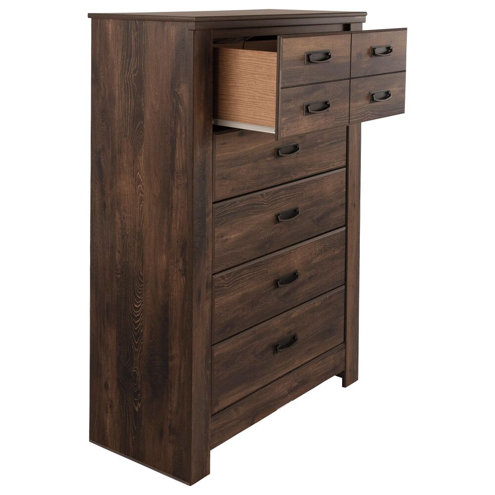Signature Design by Ashley Quinden 5Drawer Chest in Dark Brown