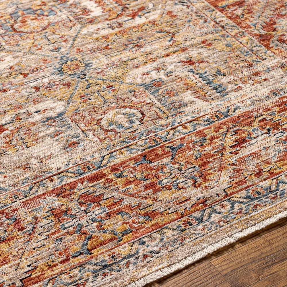 Surya Aspendos 12&#39; x 15&#39; Dusty Pink, Rust, Burgandy, Wheat, Taupe, Gray, Charcoal, Denim, Black and Cream Area Rug, , large