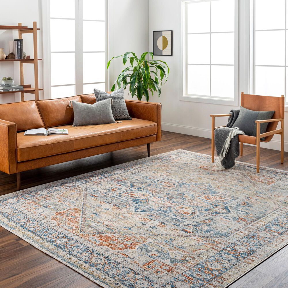 Surya Chicago CHG2307 11&#39;11&quot; x 15&#39;7&quot; Blue, Light Beige, Mustard, Brick Red, Burnt Orange, Slate, Taupe Area Rug, , large