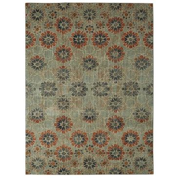 Mohawk Select Studio In Bloom 91320-50123 8" x 11" Turquoise Area Rug, , large
