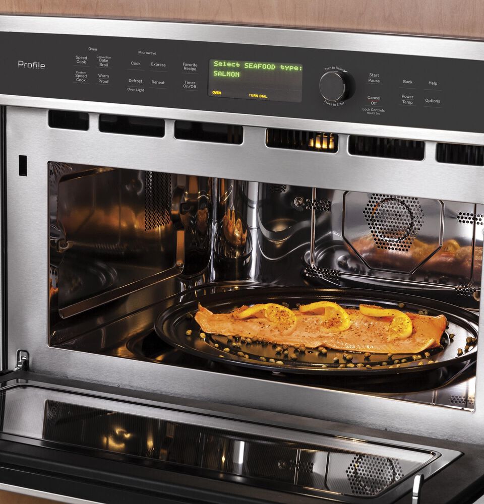 GE Profile 30&quot; Single Electric Wall Oven with 120V Advantium Technology in Stainless Steel, , large