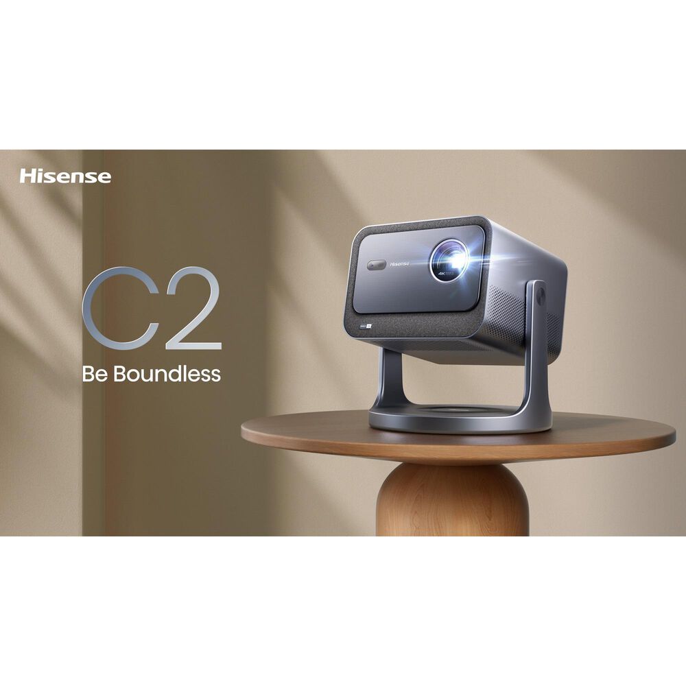 Hisense C2 Triple Laser Smart Lifestyle Projector in Silver, , large