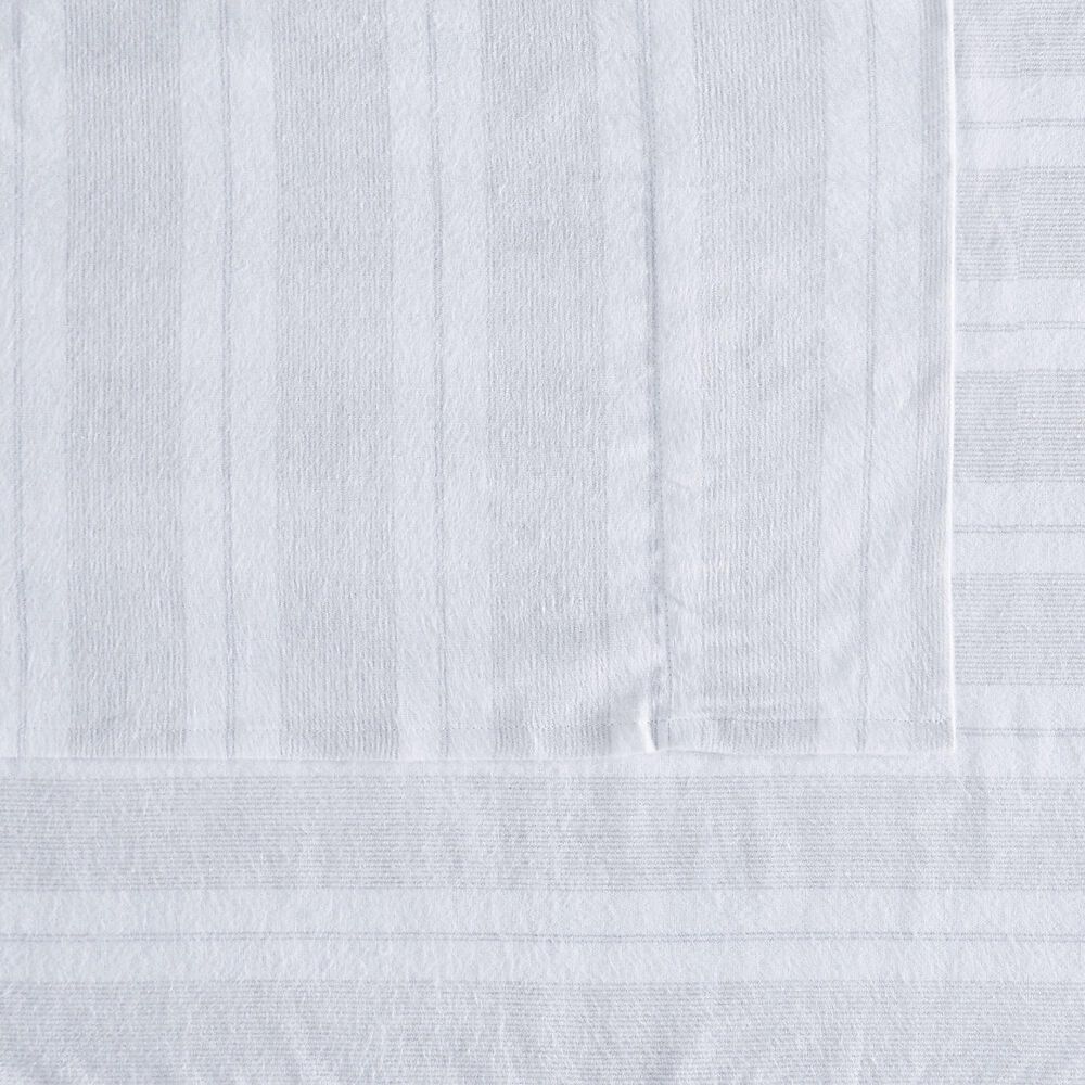 Pem America Truly Soft Bryce 4-Piece Queen Sheet Set in White and Grey, , large