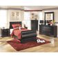 Ashley Huey Vineyard 4 Piece Twin Bedroom Set in Black, , large