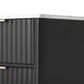 HOMLUX 83" Fluted Kitchen Island in Black, , large