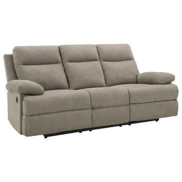 Ashley Side-Swipe Manual Reclining Sofa in Mocha, , large