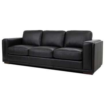 Italiano Furniture Luca Stationary Sofa in Black, , large