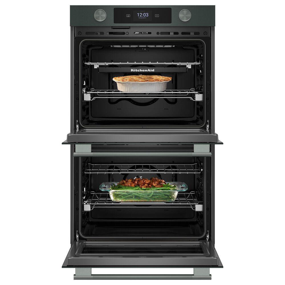 KitchenAid 2-Piece Kitchen Package with Juniper 30" Smart Double Wall Oven and Stainless Steel 36" Gas Cooktop, , large