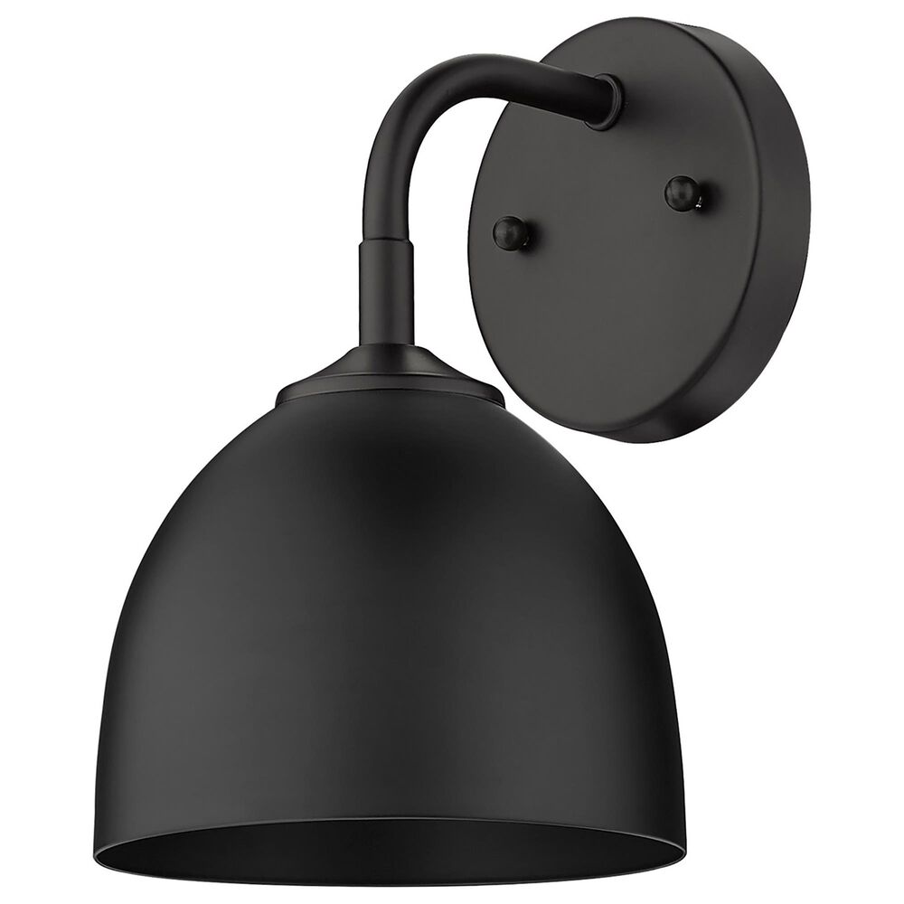 Golden Lighting Zoey Wall Sconce in Matte Black, , large