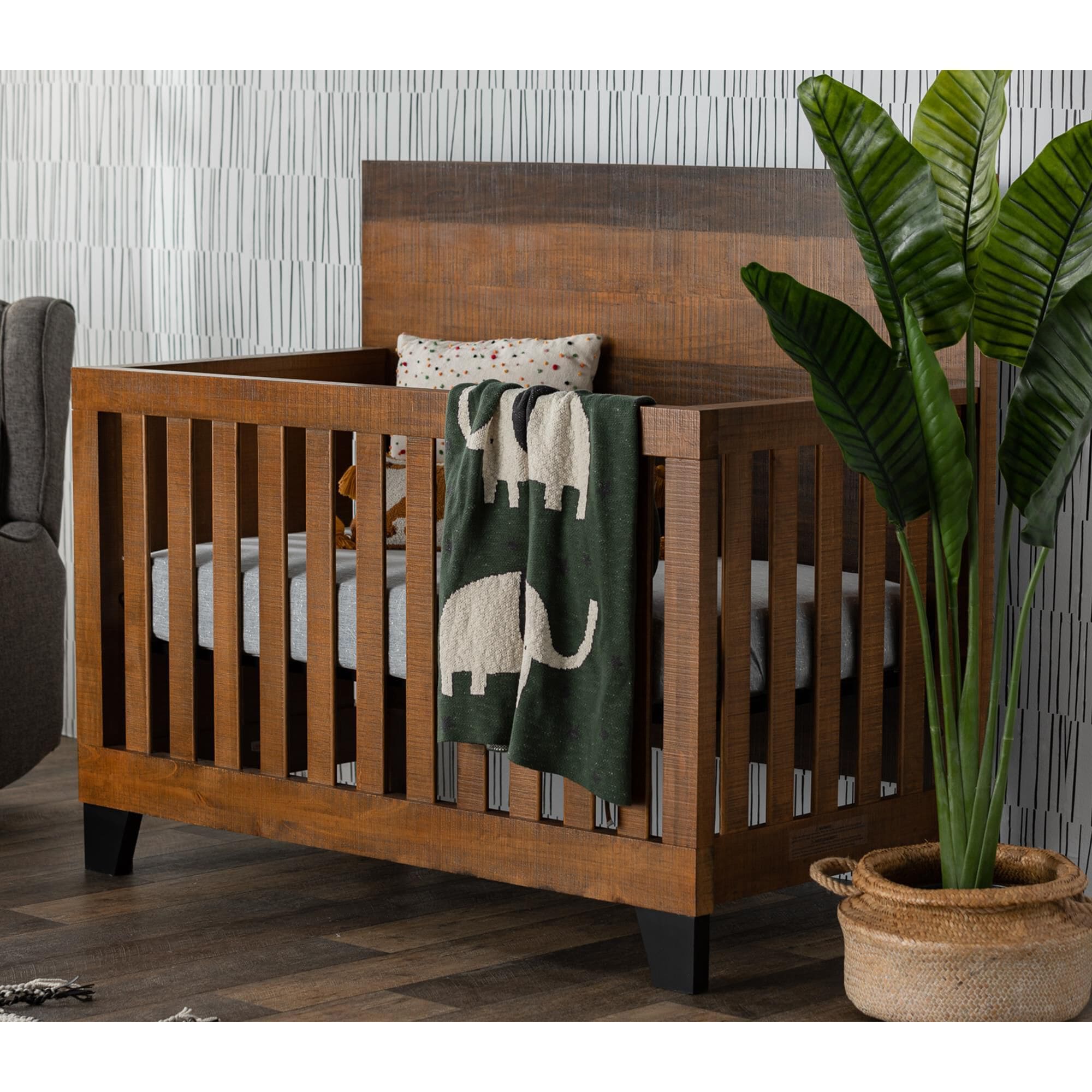 rustic convertible crib