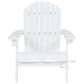 Hearth and Haven Bellwood Outdoor Foldable Adirondack Chair with Cup Holder in White, , large
