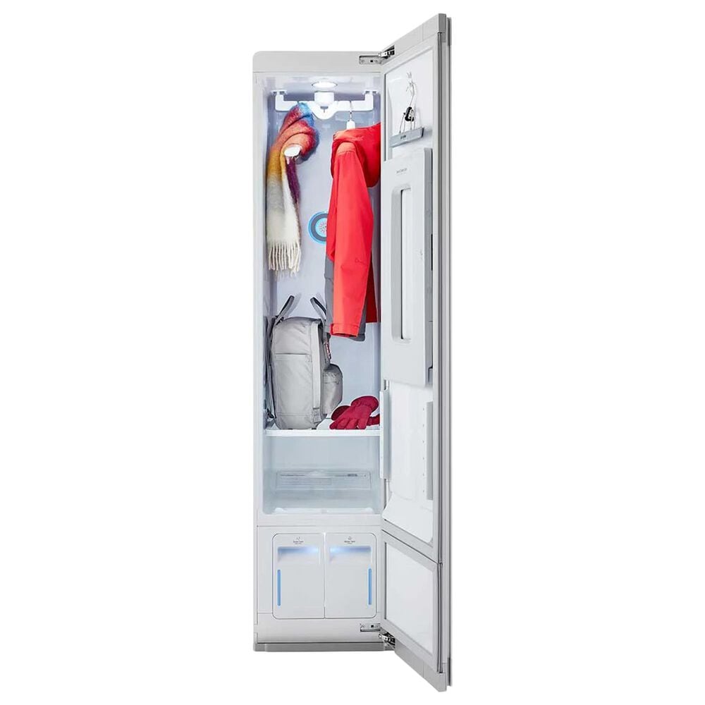 LG Electric Washtower with Center Control in White and Wi-Fi Enabled Steam Clothing Styler, , large