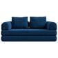 Furniture of America Ellis Stationary Modular Customizable Space-Saving Sofa in Blue, , large