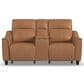 Flexsteel Latitudes Power Reclining Loveseat with Console and Power Headrest in Honey, , large