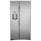 GE Appliances 2-Piece Kitchen Package with 25.1 Cu. Ft. Side-By-Side Refrigerator and Integrated Dishwasher in Fingerprint Resistant Stainless, , large