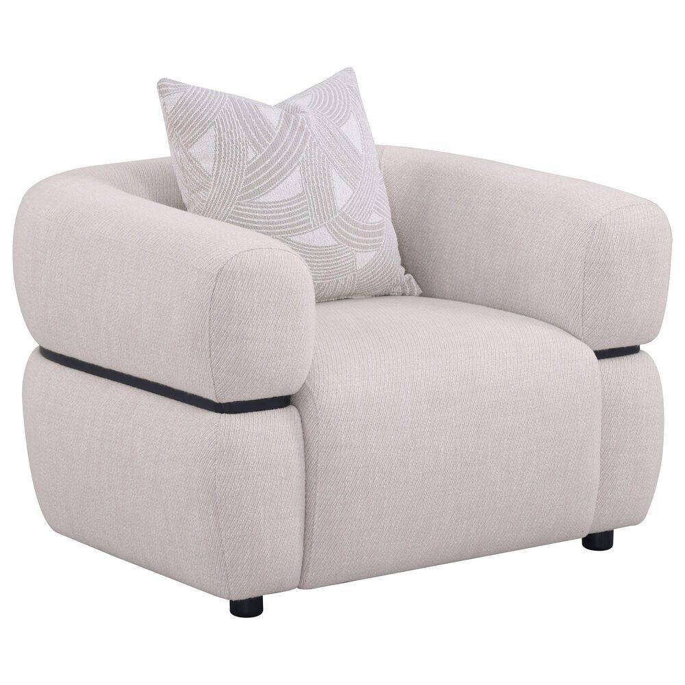Coaster Jeanette Accent Arm Chair in Beige, , large