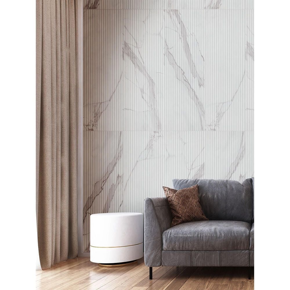 MS International Urbanslat Marmi Grey 16&quot; x 48&quot; Ceramic Tile, , large