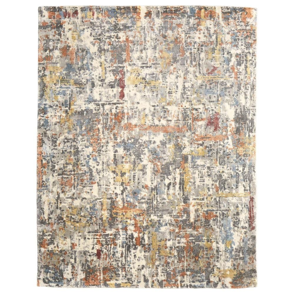 Feizy Braden Green and Multicolor 10" x 14" Area Rug, , large