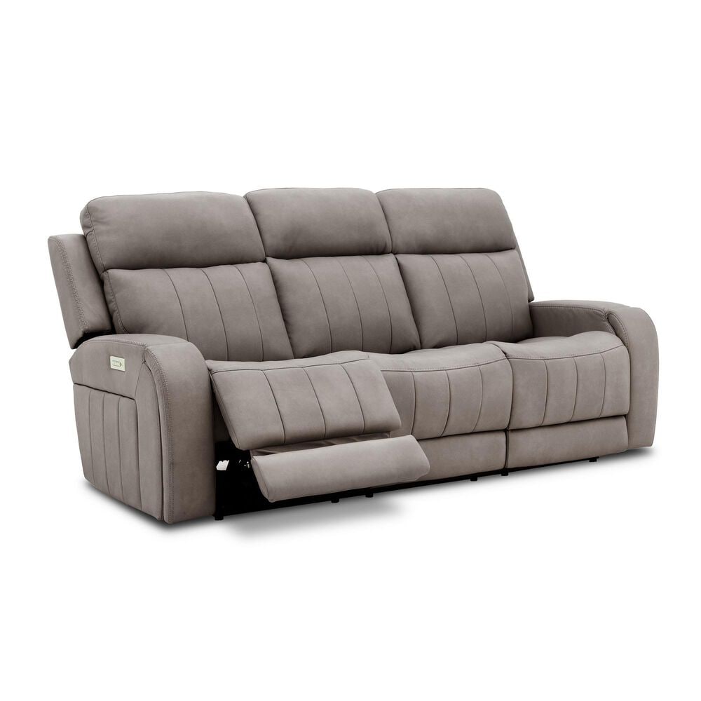 Palisade &amp; Co. Power Reclining Sofa with Audio in Capriccio Dove, , large