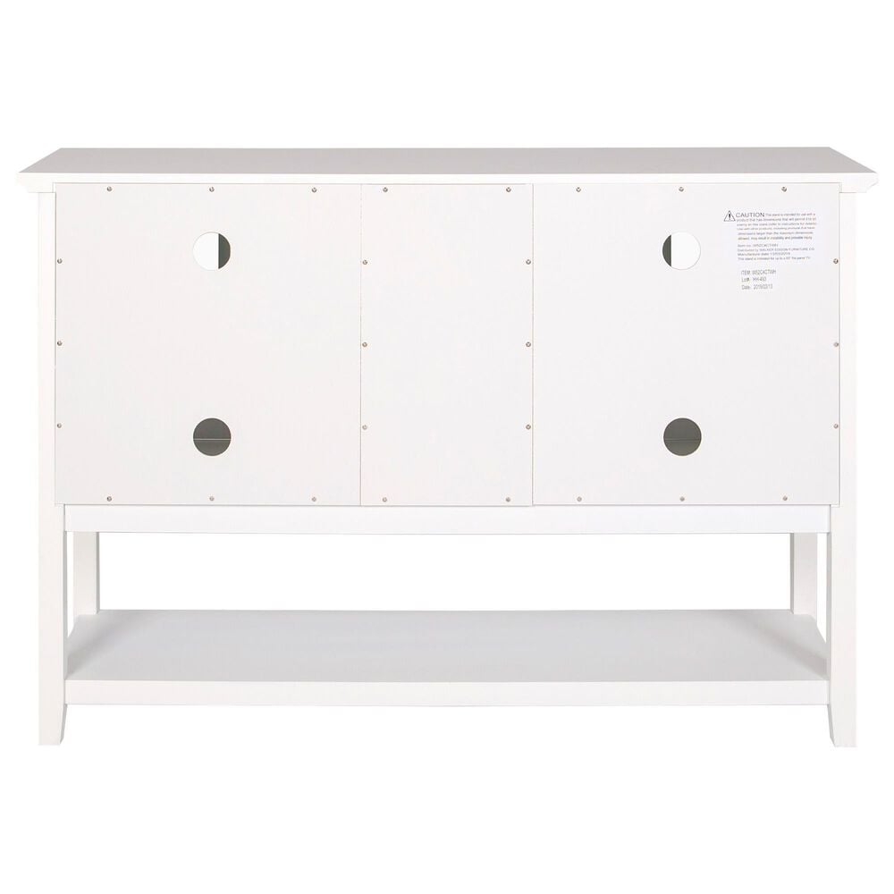 Walker Edison 52&quot; TV Stand in White, , large
