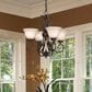 Golden Lighting Homestead 4-Light Mini Chandelier in Rubbed Bronze, , large