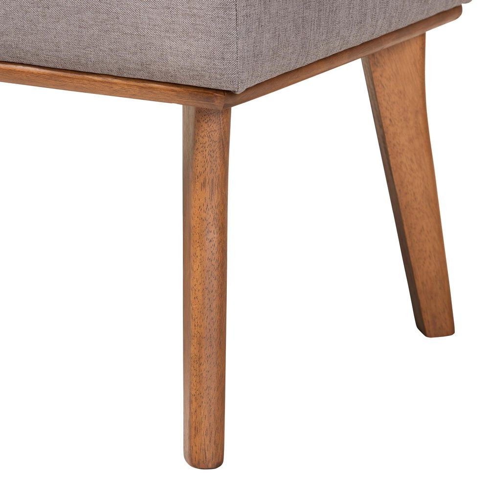 Baxton Studio Odessa Dining Bench in Walnut Brown, , large