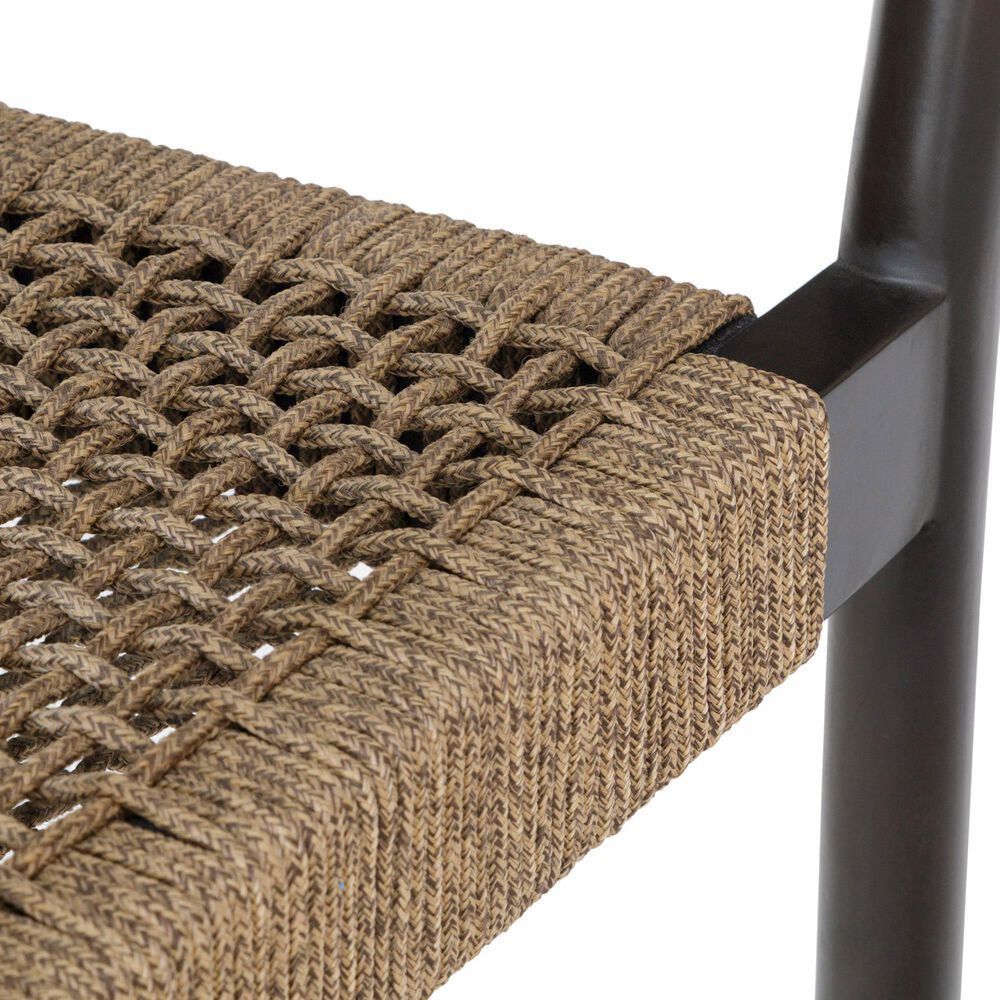 Blue River Doris Outdoor Dining Chair with Truffle Rope Seat in Dark Eucalyptus (Set of 2), , large
