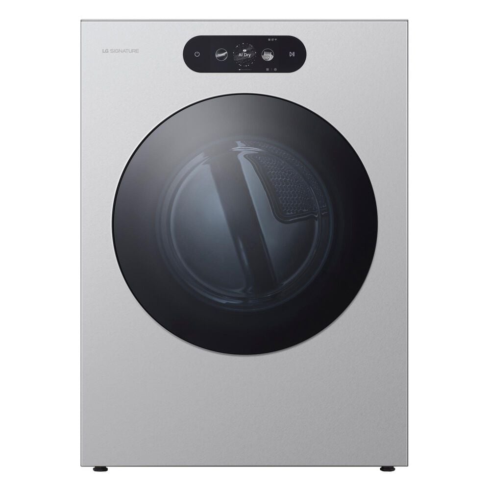 LG 9.0 Cu. Ft. Electric Front Load Dryer in Brushed Platinum Steel, , large
