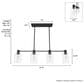 Hunter Lochmeade 4-Light Linear Chandelier in Noble Bronze, , large