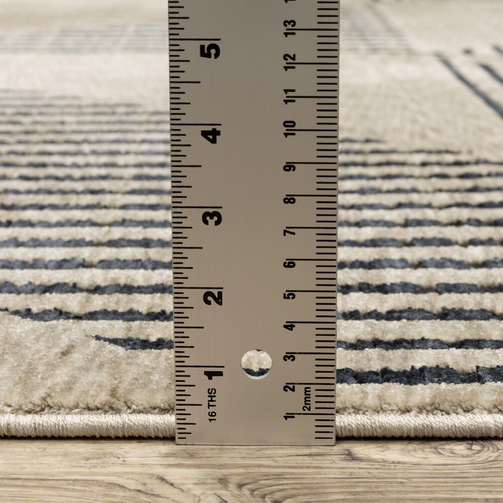 Oriental Weavers Capella Beige and Black 7&#39;10&quot; x 10&#39;10&quot; Area Rug, , large