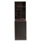 Baxton Studio Millard Wall Mount Folding Desk in Dark Brown, , large