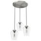 Hunter Vidria 3-Light Round Pendant Cluster in Brushed Nickel, , large