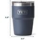 YETI Rambler 16 Oz Stackable Cup with MagSlider Lid in Royal Blue, , large