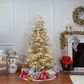 The Gerson Company 9" Pre-Lit Mountain Pine Christmas Tree in Green, , large