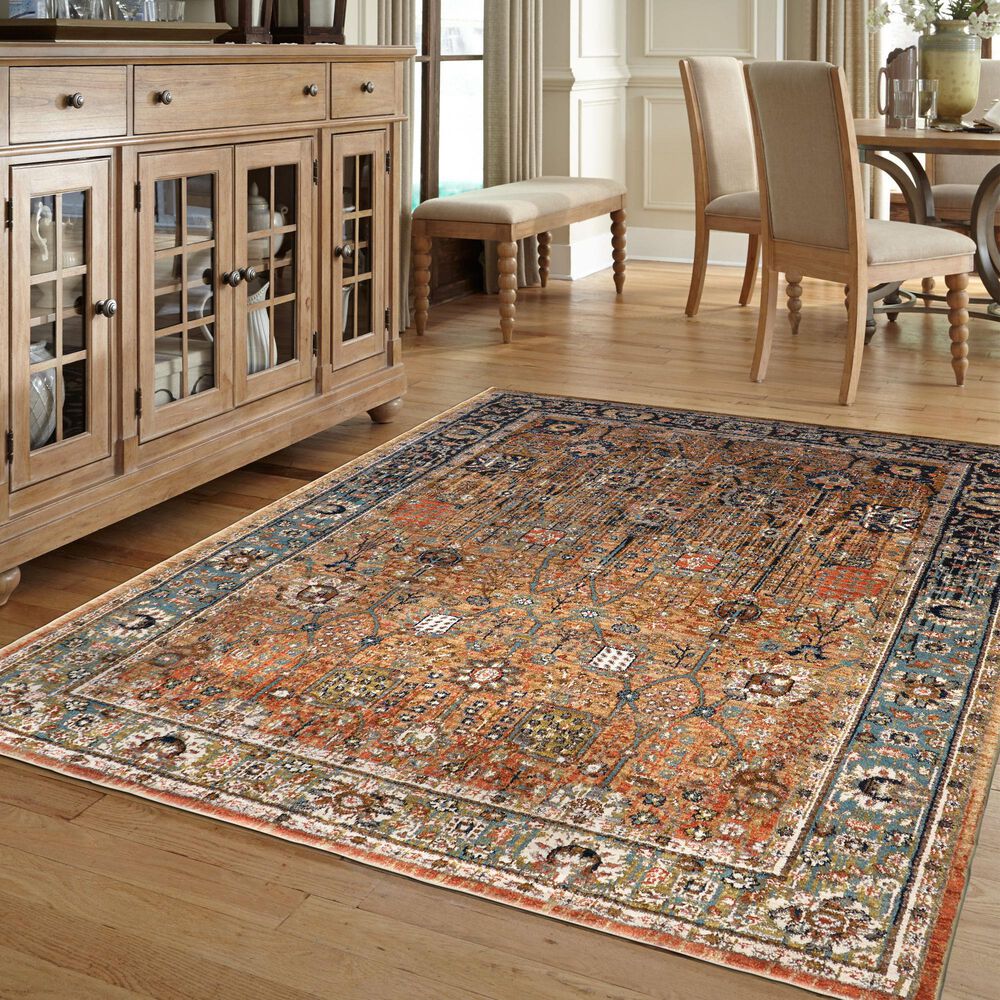 Karastan Spice Market Myanmar 90668-80153 12&#39; x 15&#39; Tobacco Area Rug, , large