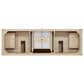 James Martin Vanities Marigot Single 72" Double Vanity in Sun-washed Oak with Single Hole 3 cm White Zeus Quartz Top & Backsplash, , large