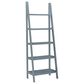Linon Home Decor Acadia 5-Shelf Ladder Bookcase in Grey, , large