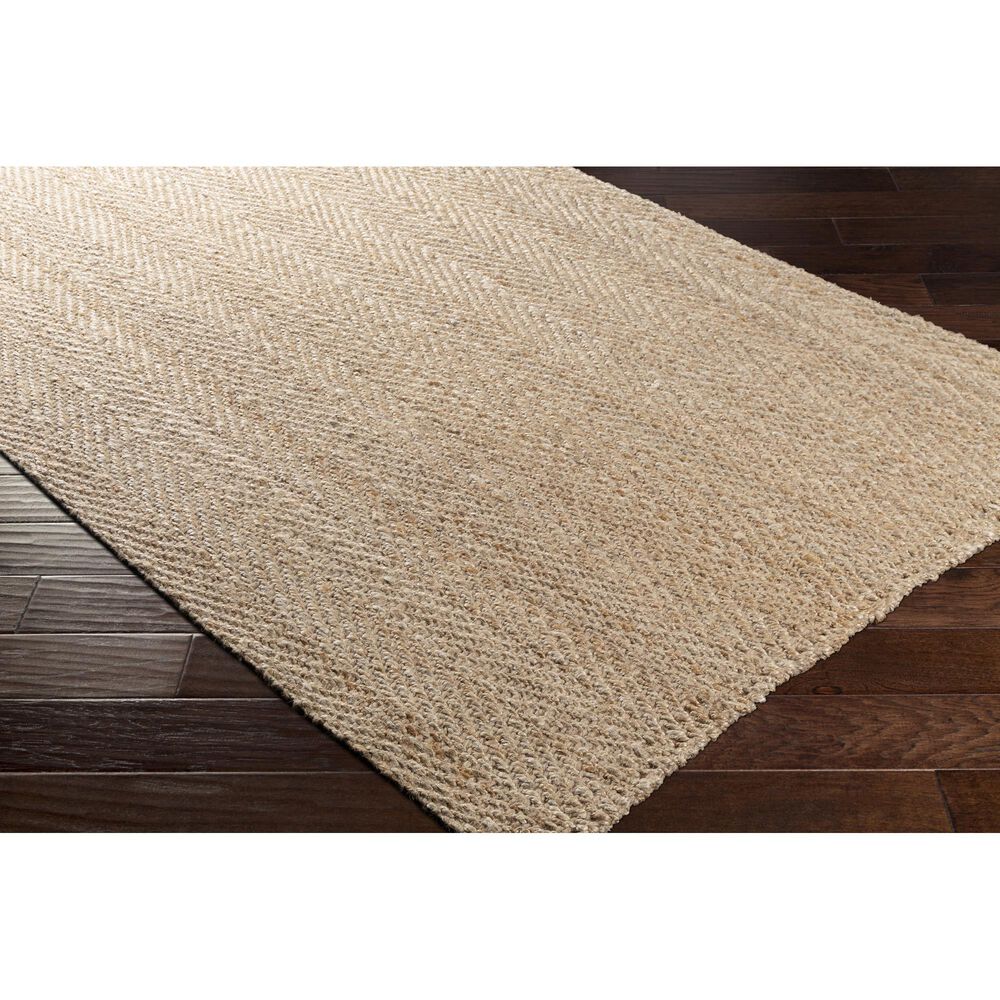 Surya Jute Woven 3&#39;6&quot; x 5&#39;6&quot; Wheat Area Rug, , large
