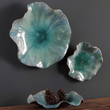 Uttermost Abella Ceramic Flowers (Set of 3), , large