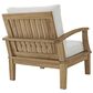 Modway Marina 4-Piece Outdoor Patio Teak Chair and Ottoman Set in Natural White, , large