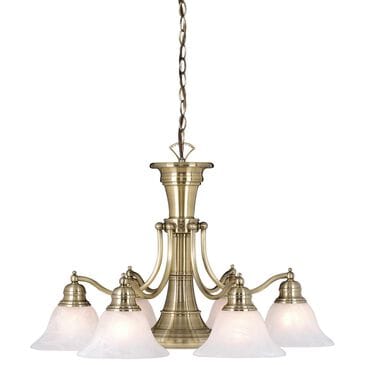 Vaxcel Standford 6-Light Chandelier in Antique Brass, , large