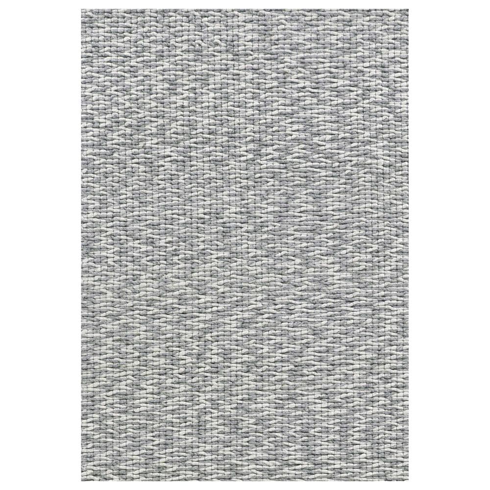 Radici USA Bellissima Chevron 6" x 9" Silver Area Rug, , large